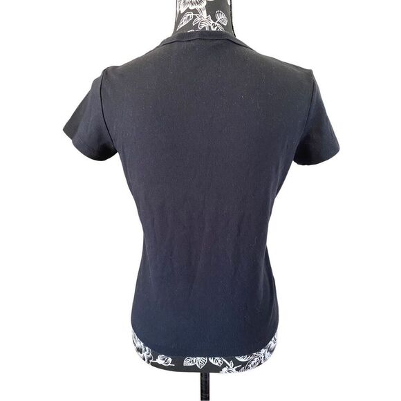 White Stag Embroidered Floral T Shirt Flower Tropical Bongo Jungle Rainbow - Picture 2 of 10